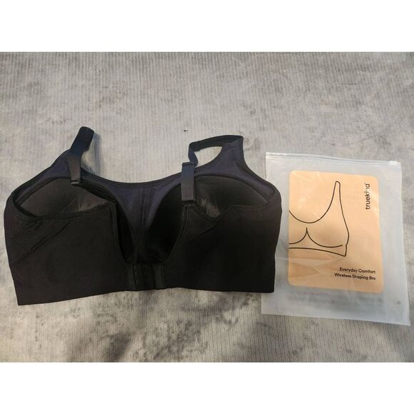 Truekind Shapermint Everyday Comfort Wireless Shaper Bra 3XL Black - Picture 2 of 4